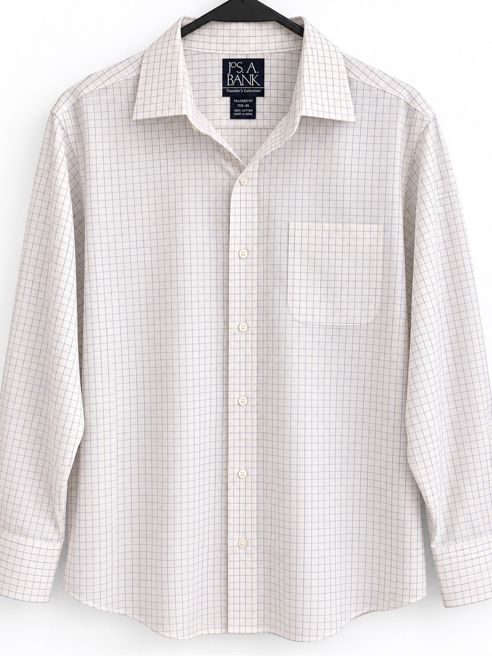 Jos A Bank Traveler’s Collection Tailored Fit Dress Shirt 17.5 35